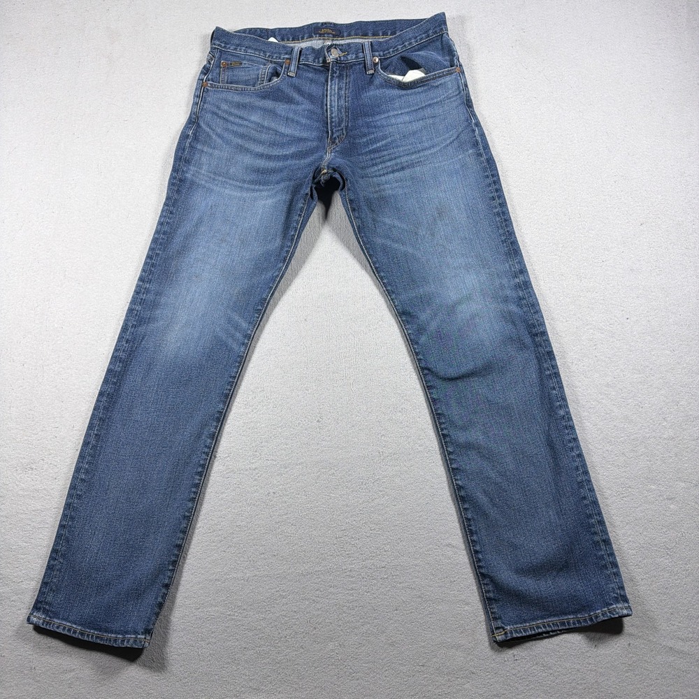 Polo Ralph Lauren Hampton Relaxed Jeans Mens 33x32 Blue Medium Wash Denim Pants